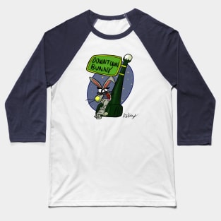 Downtown Bunny Baseball T-Shirt